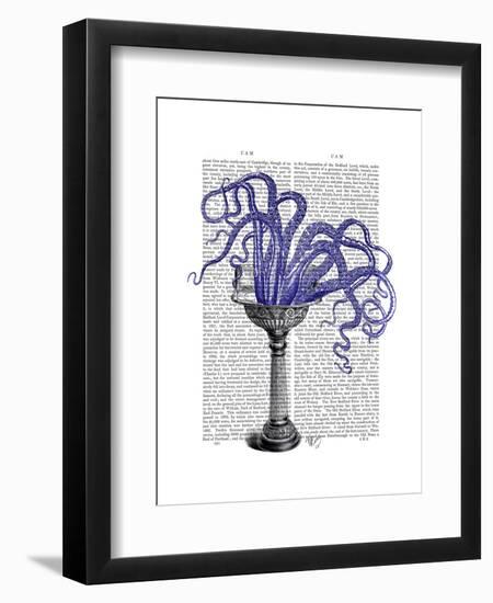 Octopus in Sink-Fab Funky-Framed Art Print