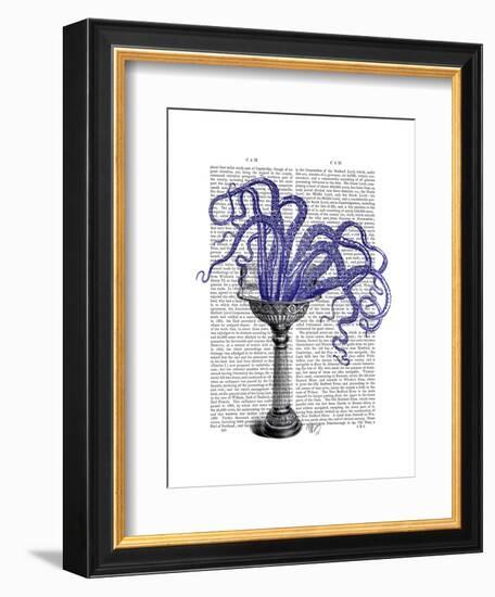 Octopus in Sink-Fab Funky-Framed Art Print