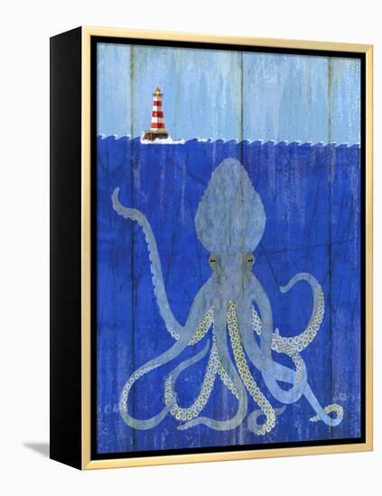 Octopus Ledgend-Mary Escobedo-Framed Stretched Canvas