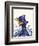 Octopus Nautical Hat-Fab Funky-Framed Premium Giclee Print