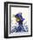 Octopus Nautical Hat-Fab Funky-Framed Premium Giclee Print