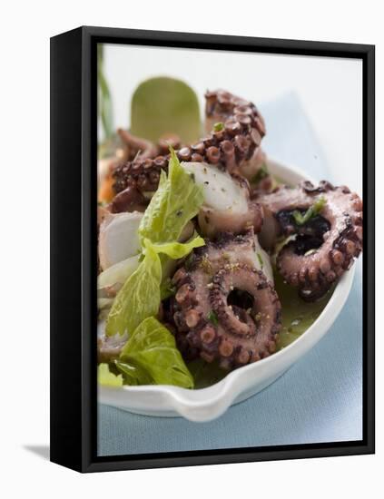Octopus Salad with Celery-null-Framed Premier Image Canvas