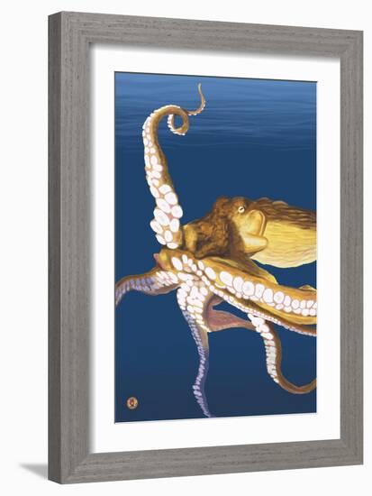 Octopus-Lantern Press-Framed Art Print