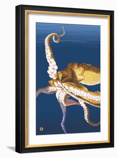 Octopus-Lantern Press-Framed Art Print