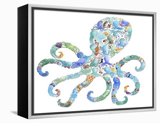 Octopus-Louise Tate-Framed Premier Image Canvas