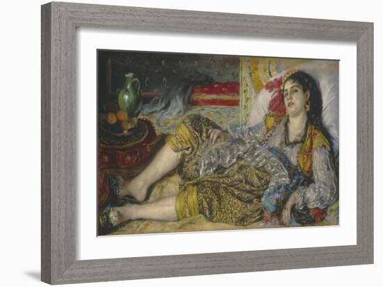 Odalisque, 1870-Pierre-Auguste Renoir-Framed Art Print