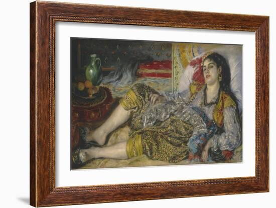 Odalisque, 1870-Pierre-Auguste Renoir-Framed Art Print