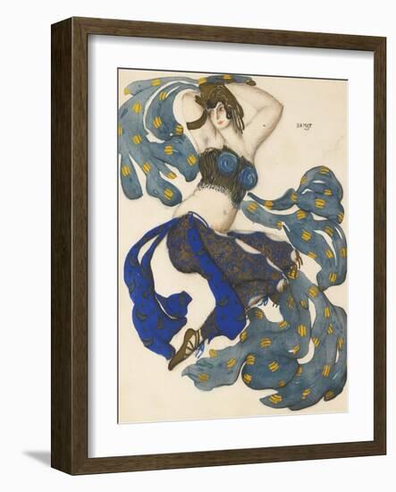 Odalisque, Costume Design for the Ballet Sheherazade by N. Rimsky-Korsakov-L?on Bakst-Framed Giclee Print