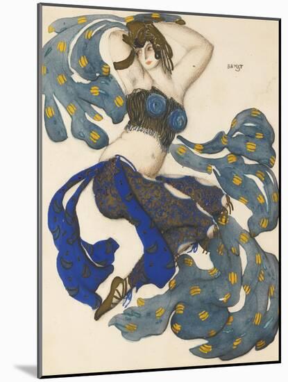 Odalisque, Costume Design for the Ballet Sheherazade by N. Rimsky-Korsakov-L?on Bakst-Mounted Giclee Print