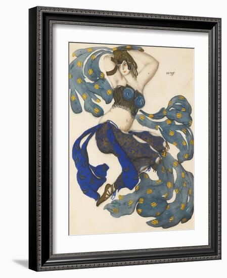 Odalisque, Costume Design for the Ballet Sheherazade by N. Rimsky-Korsakov-L?on Bakst-Framed Giclee Print