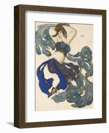 Odalisque, Costume Design for the Ballet Sheherazade by N. Rimsky-Korsakov-L?on Bakst-Framed Giclee Print