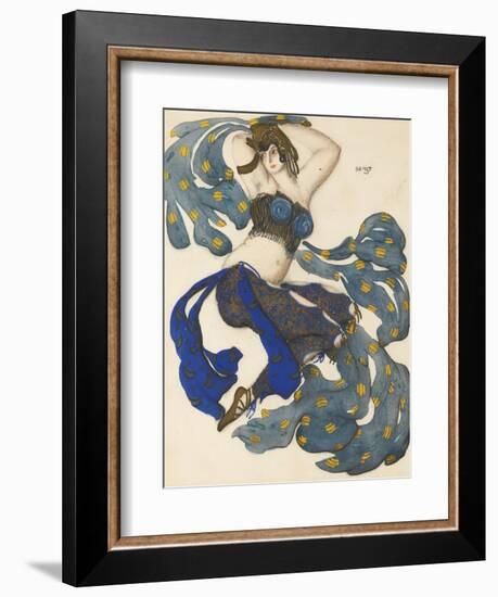 Odalisque, Costume Design for the Ballet Sheherazade by N. Rimsky-Korsakov-L?on Bakst-Framed Giclee Print