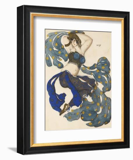Odalisque, Costume Design for the Ballet Sheherazade by N. Rimsky-Korsakov-L?on Bakst-Framed Giclee Print