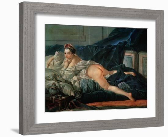 Odalisque, for the Version in the Louvre-Francois Boucher-Framed Giclee Print