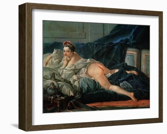 Odalisque, for the Version in the Louvre-Francois Boucher-Framed Giclee Print