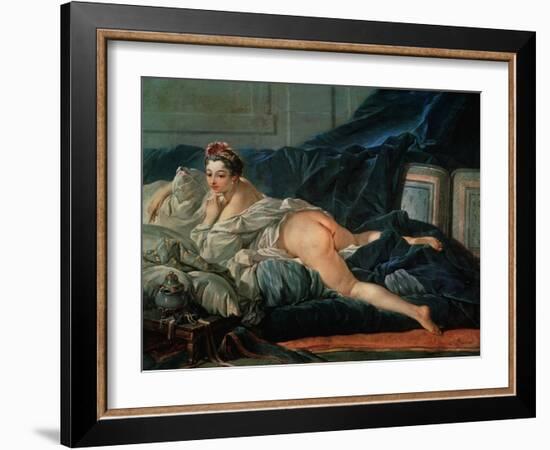 Odalisque, for the Version in the Louvre-Francois Boucher-Framed Giclee Print