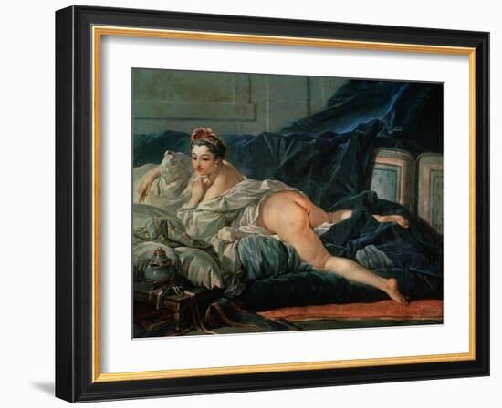 Odalisque, for the Version in the Louvre-Francois Boucher-Framed Giclee Print