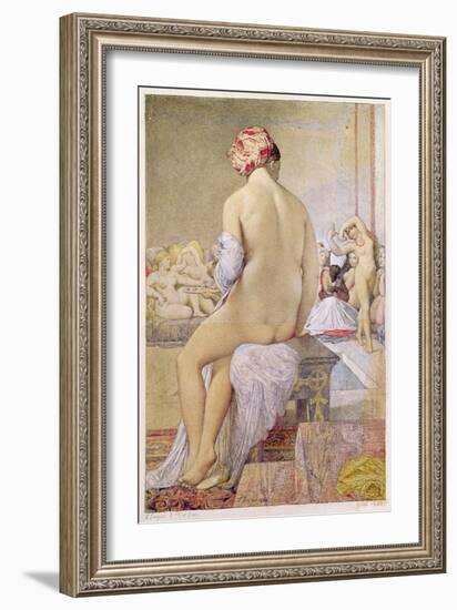 Odalisque or the Small Bather, 1864-Jean-Auguste-Dominique Ingres-Framed Giclee Print