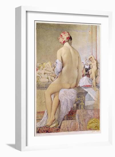 Odalisque or the Small Bather, 1864-Jean-Auguste-Dominique Ingres-Framed Giclee Print