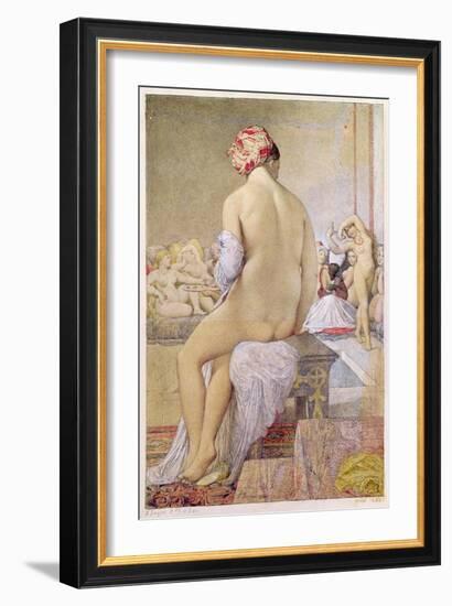 Odalisque or the Small Bather, 1864-Jean-Auguste-Dominique Ingres-Framed Giclee Print