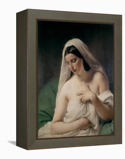 Odalisque-Francesco Hayez-Framed Stretched Canvas