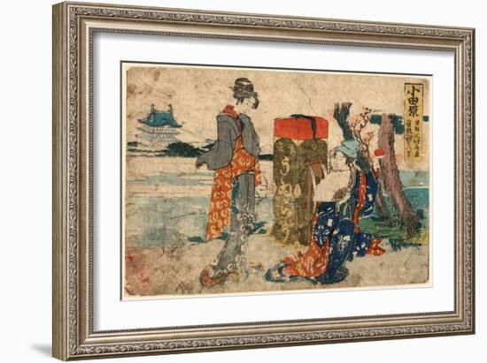 Odawara-Katsushika Hokusai-Framed Giclee Print