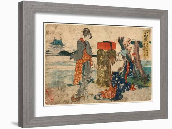 Odawara-Katsushika Hokusai-Framed Giclee Print