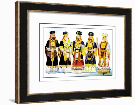 Odd Fellows: Costumes for the High Priest-null-Framed Art Print