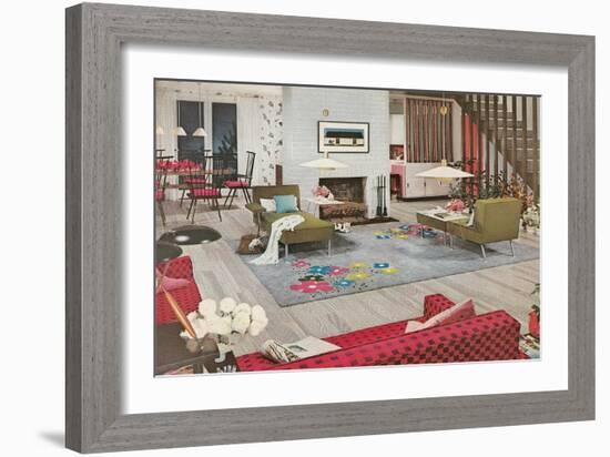 Odd Modern Living Room-null-Framed Art Print