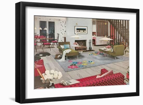 Odd Modern Living Room-null-Framed Art Print