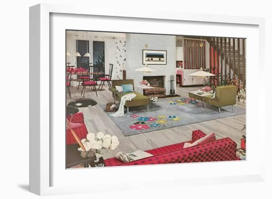 Odd Modern Living Room-null-Framed Art Print