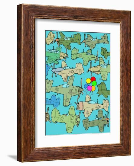 Odd Ones - Balloons-Duncan Wilson-Framed Art Print