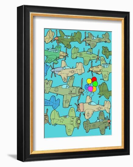 Odd Ones - Balloons-Duncan Wilson-Framed Art Print