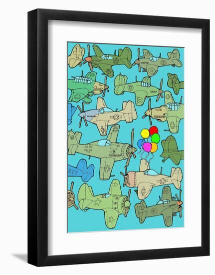 Odd Ones - Balloons-Duncan Wilson-Framed Art Print