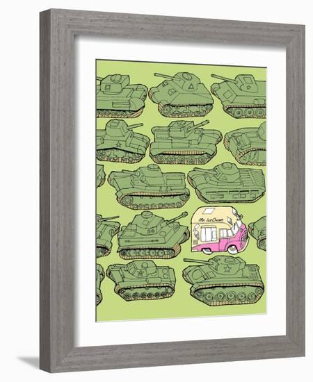 Odd Ones - Ice Cream-Duncan Wilson-Framed Art Print