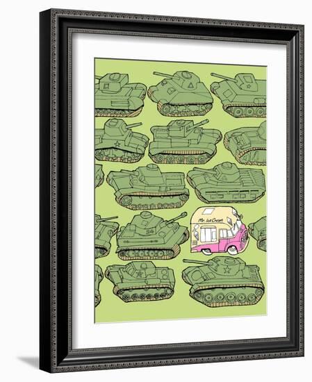 Odd Ones - Ice Cream-Duncan Wilson-Framed Art Print