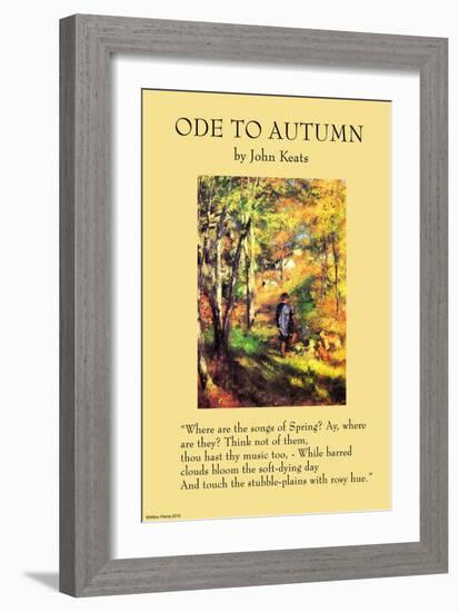 Ode To Autumn-null-Framed Art Print