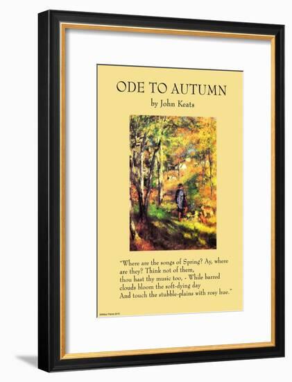 Ode To Autumn-null-Framed Art Print