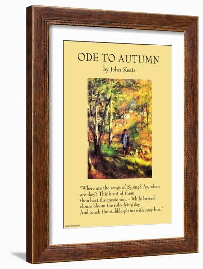 Ode To Autumn-null-Framed Art Print