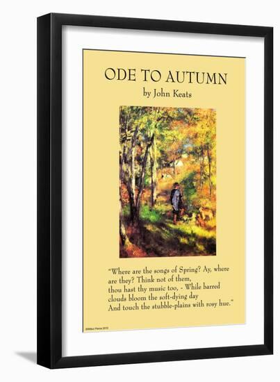 Ode To Autumn-null-Framed Art Print