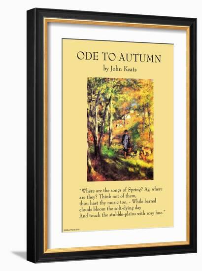 Ode To Autumn-null-Framed Art Print