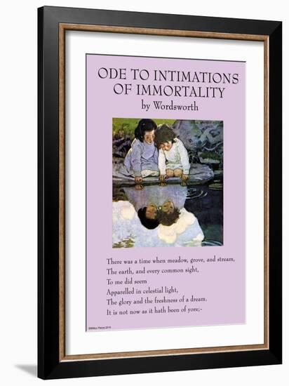 Ode To Intimations of Immortality-null-Framed Art Print