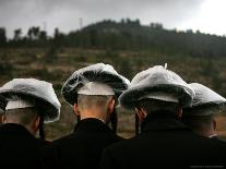 Israeli Rabbi Funeral, Jerusalem, Israel-Oded Balilty-Framed Premier Image Canvas
