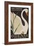 Odense Denmark Travel Poster, Hans Christian Andersen Ugly Duckling-null-Framed Giclee Print