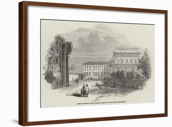 Odessa, Palace of Count Woronzow, Destroyed in the Recent Bombardment-null-Framed Giclee Print