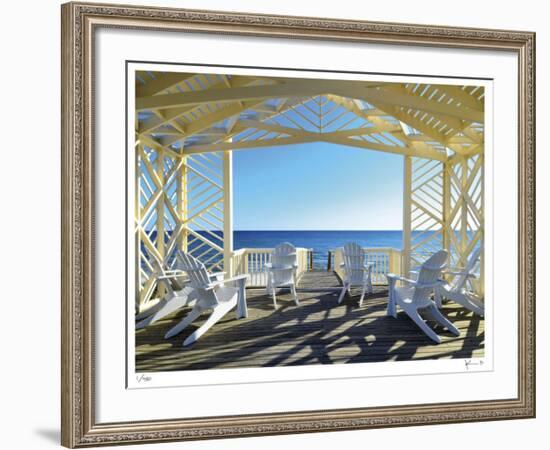 Odessa Pavilion Seaside-John Gynell-Framed Giclee Print