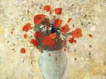 Flowers in a Turquoise Vase, C.1912-Odilon Redon-Giclee Print