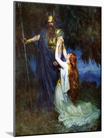 Odin and Brunhilde-null-Mounted Giclee Print