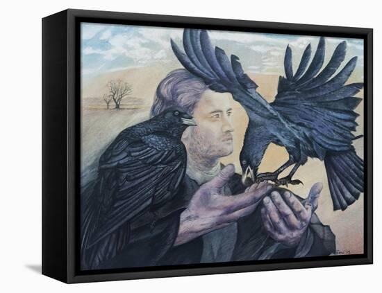 Odins Messenger, 2009-Silvia Pastore-Framed Premier Image Canvas