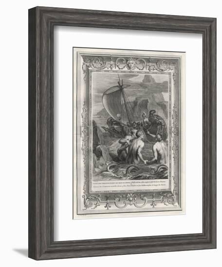 Odysseus and His Companions Avoid the Charms of the Sirens-null-Framed Art Print